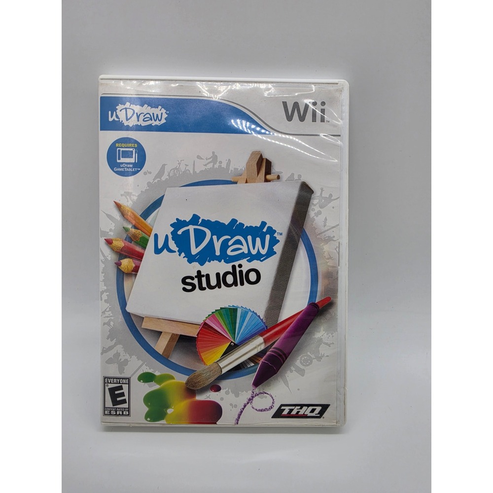 uDraw Studio Nintendo Wii Game THQ Art Creativity Software 2010